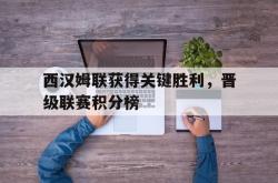 IM电竞下载入口-西汉姆联获得关键胜利，晋级联赛积分榜