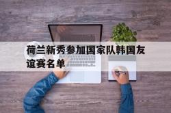 IM电竞下载入口-荷兰新秀参加国家队韩国友谊赛名单