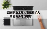 IM电竞下载入口-亚洲职业足球大赛规模扩大：吸引更多球迷眼球